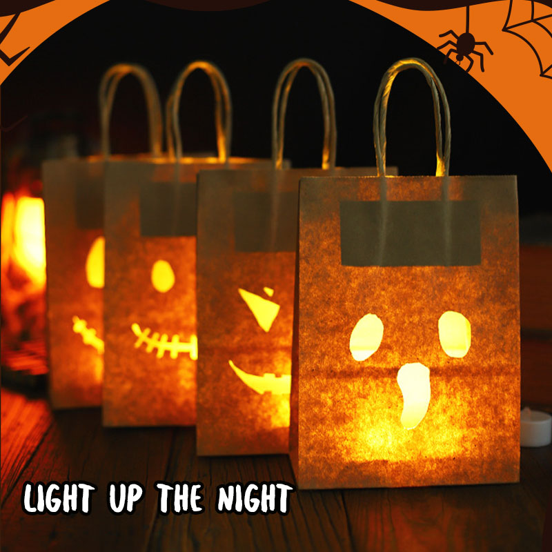 🎃「Nattlysande buspåse」—— En påse som lyser upp Halloween, 🍭godis och stjärnljus i samma påse ✨