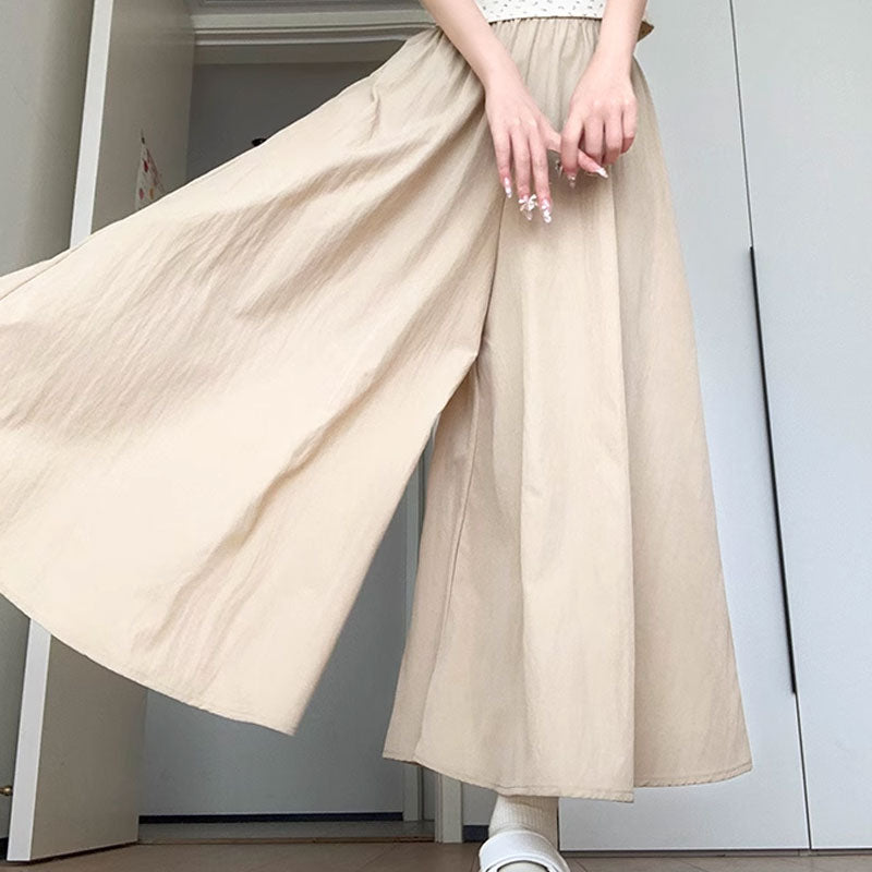 🍑SOMMAR HÖG MIDJA VIDA BEN KJOL BYXOR KVINNOR