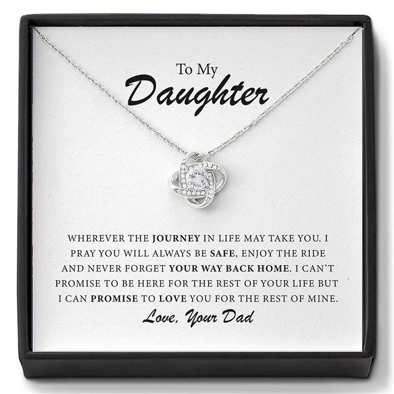👪Till min dotter – Halsband ”Kärlekens hjärta”🍀