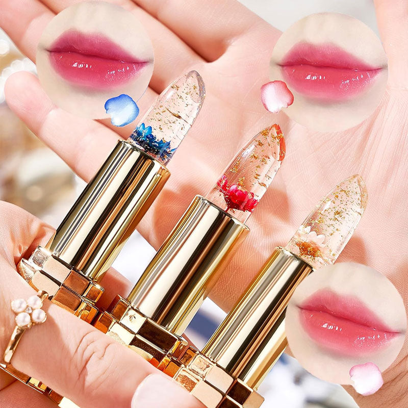 🌸Färgskiftande geléblomma läppstift💋