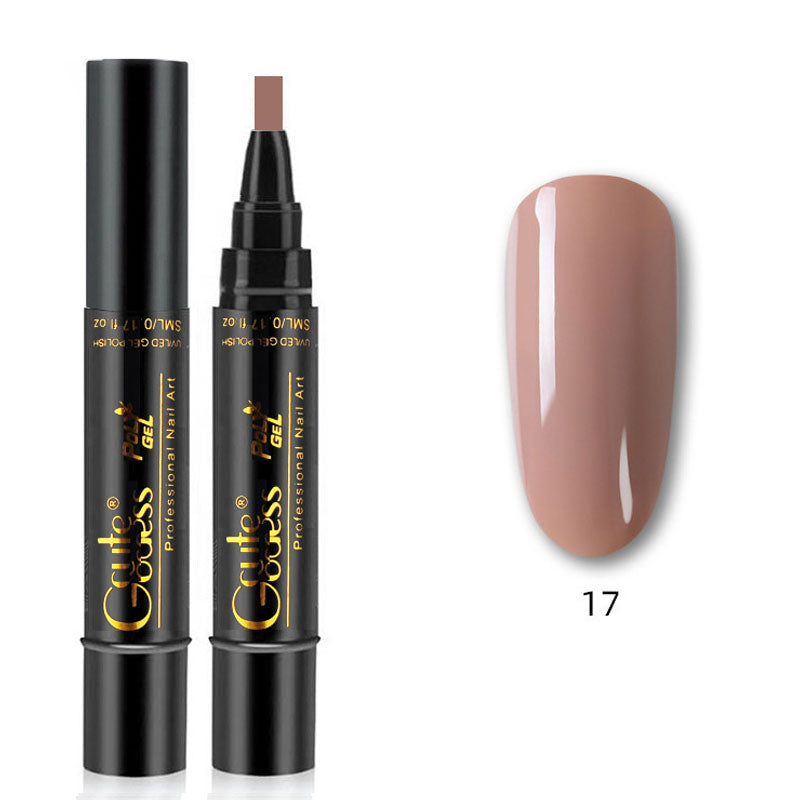 💅✨ 3-i-1 Gellack Penna | Bas, Färg & Topplack i Ett Steg! | Snabb Manikyr