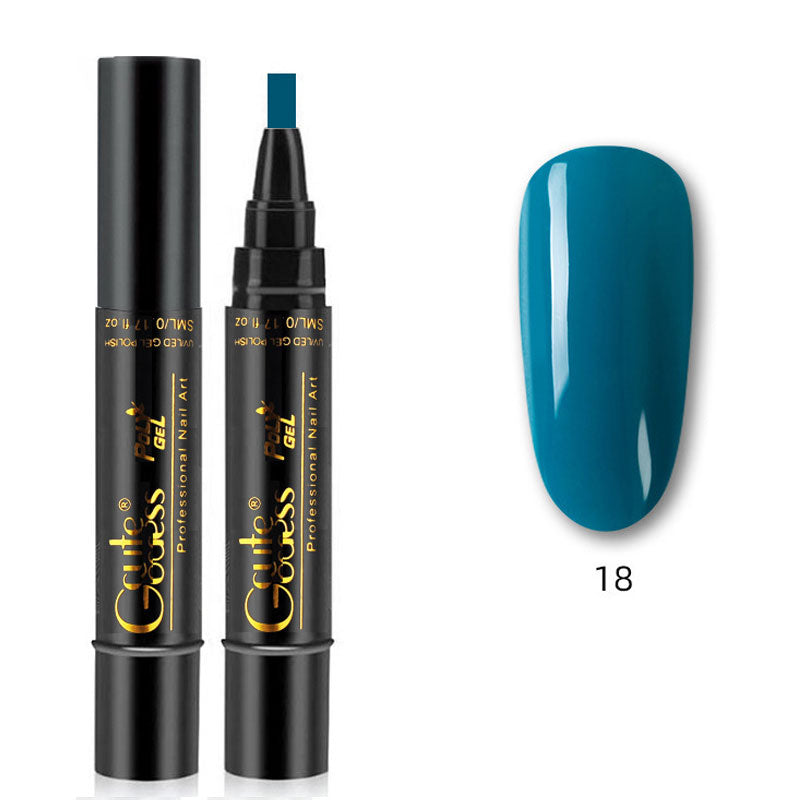 💅✨ 3-i-1 Gellack Penna | Bas, Färg & Topplack i Ett Steg! | Snabb Manikyr