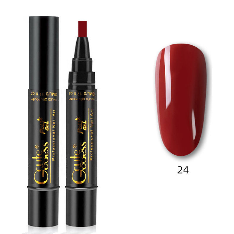 💅✨ 3-i-1 Gellack Penna | Bas, Färg & Topplack i Ett Steg! | Snabb Manikyr