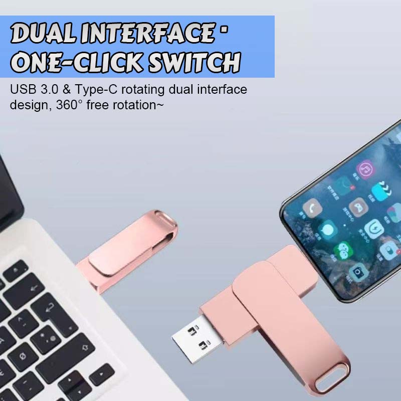 ✨Dual Interface Usb Flash Drive med stor kapacitet