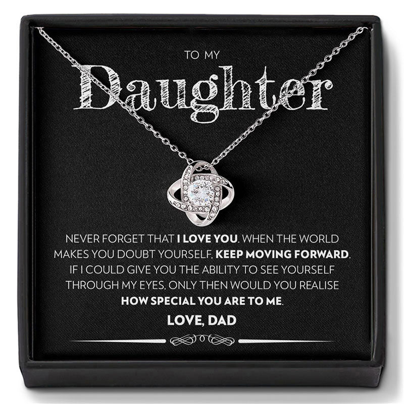 👪Till min dotter – Halsband ”Kärlekens hjärta”🍀