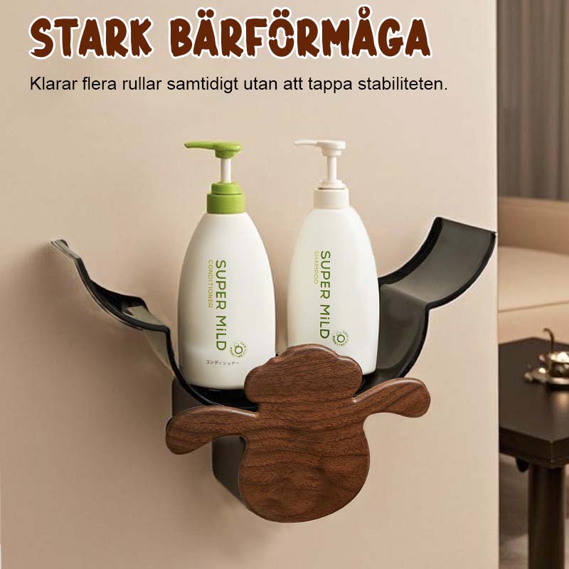 🌿Toalettpappershållare i valnötsträ🚽