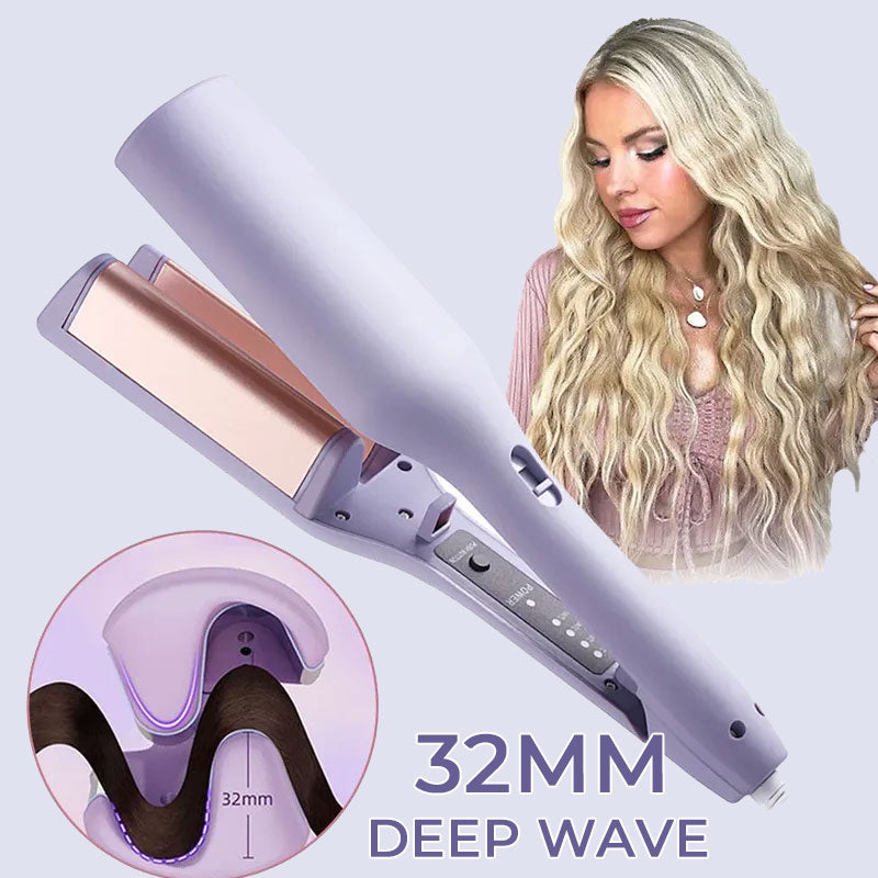 💇‍♀️32 mm locktång med fransk V-formad våg