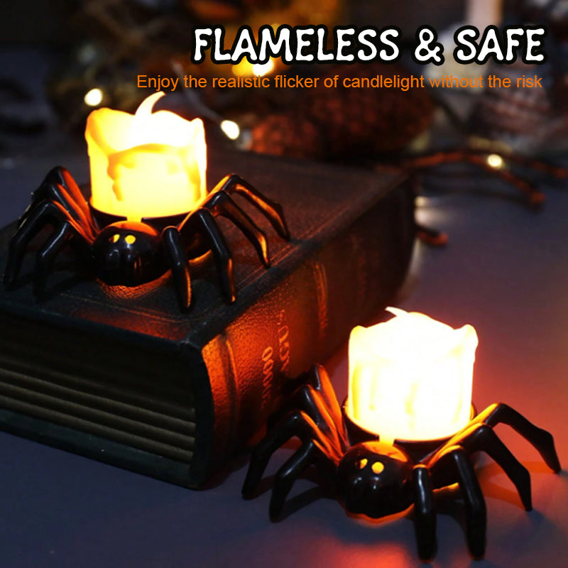 🎃Halloween-dekoration Spindelbelysnin🕷️