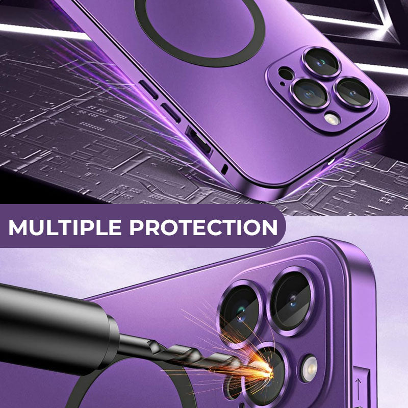 Magnetiskt metallfodral med snäppfunktion för iPhone