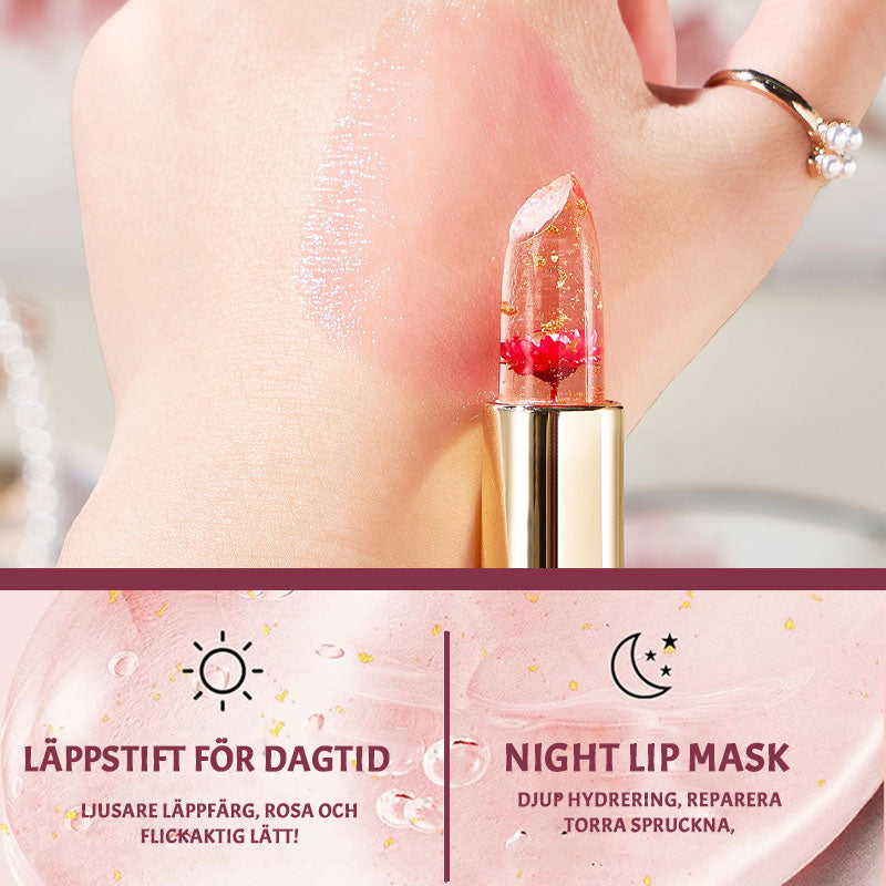 🌸Färgskiftande geléblomma läppstift💋