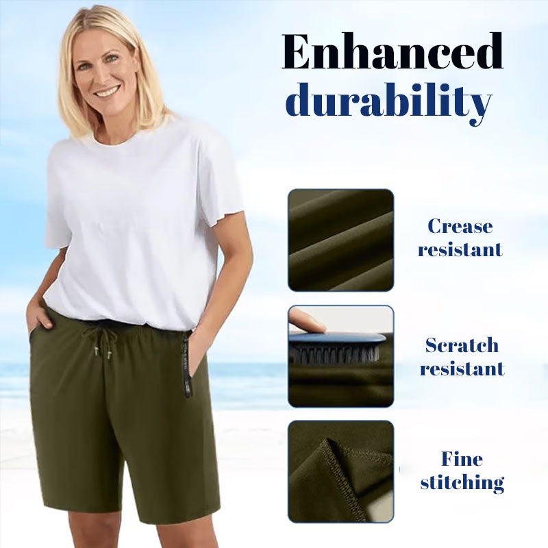 ⌛Veckans specialerbjudande🧊Håll dig sval hela summer❄️🩳Snabbtorkande stretchshorts i issilk