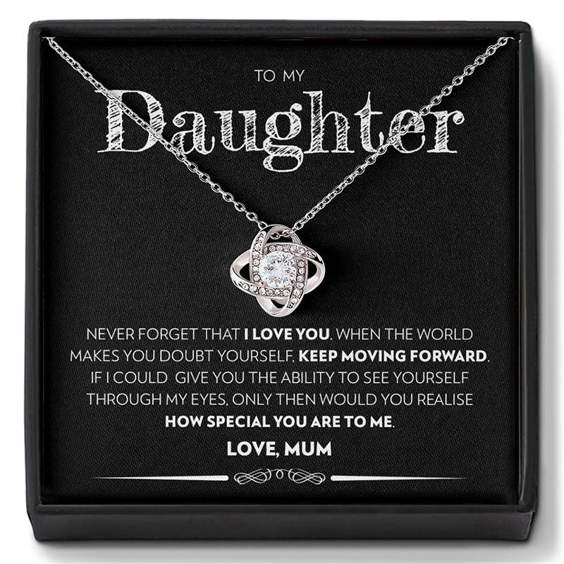 👪Till min dotter – Halsband ”Kärlekens hjärta”🍀