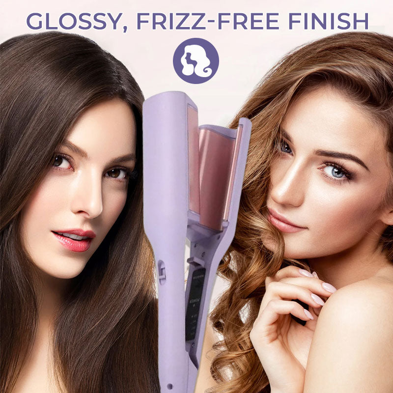 💇‍♀️32 mm locktång med fransk V-formad våg