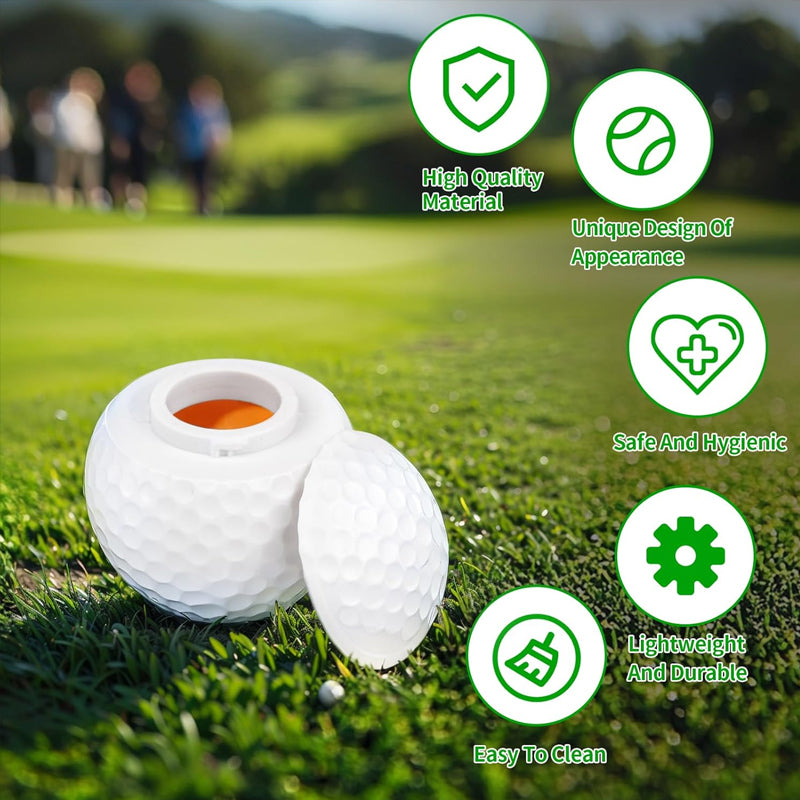Kreativt shotglas format som en golfboll