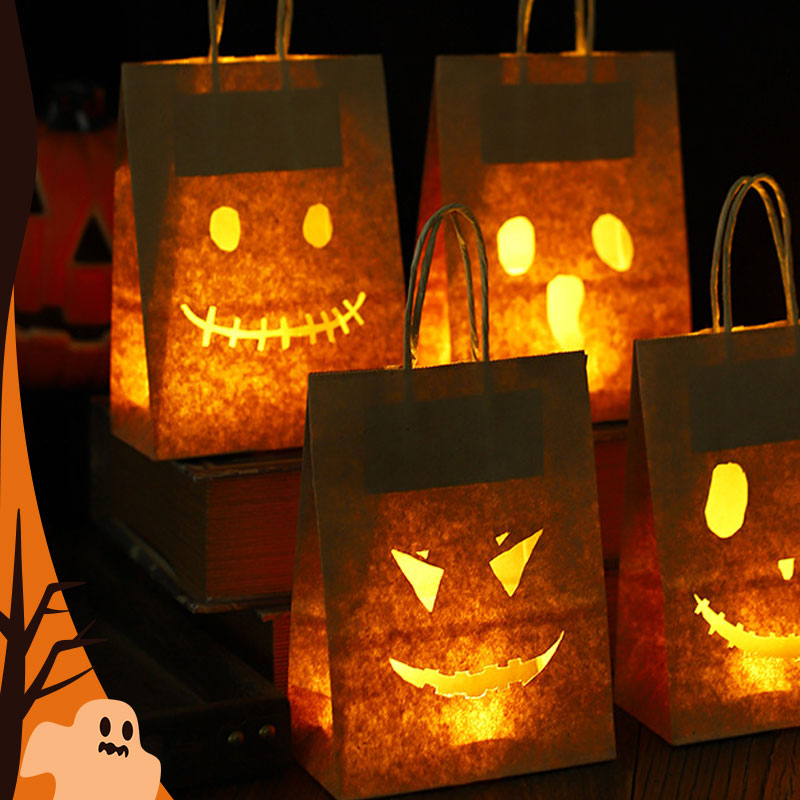 🎃「Nattlysande buspåse」—— En påse som lyser upp Halloween, 🍭godis och stjärnljus i samma påse ✨