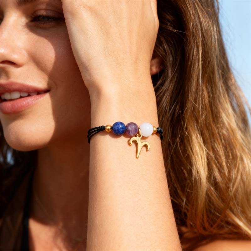 🌌 Kosmisk Kalibrator ✨ | Stjärntecken Armband 12 Konstellationer 🌙 | Handgjort & Magnetiskt Optimerat 🛡️