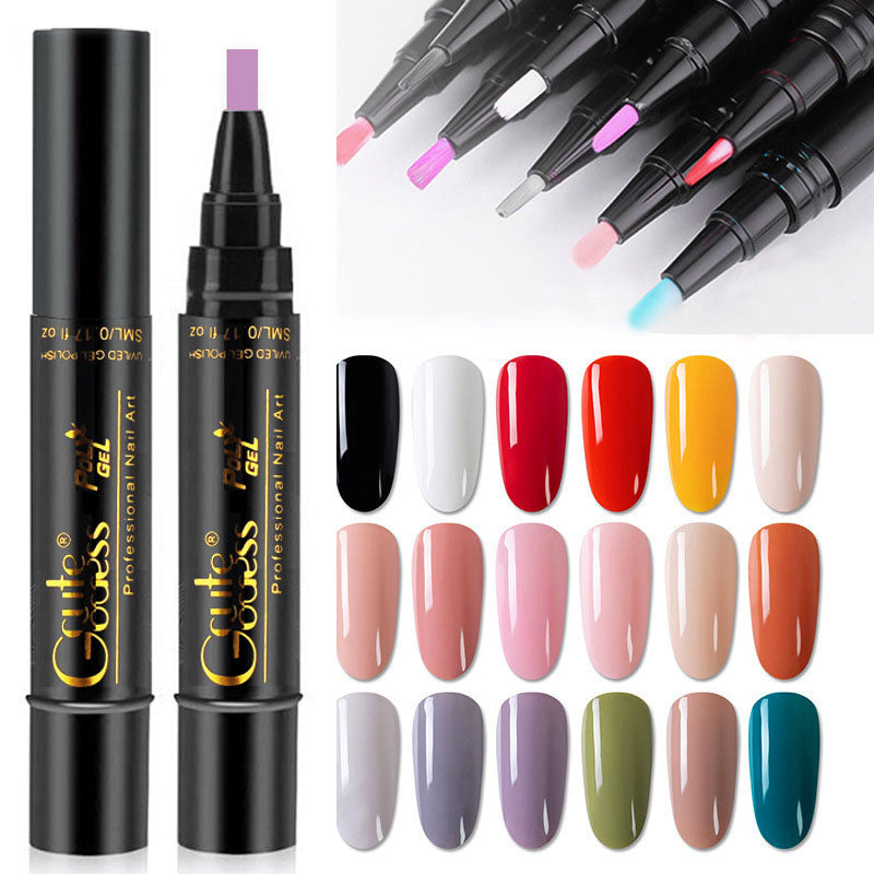 💅✨ 3-i-1 Gellack Penna | Bas, Färg & Topplack i Ett Steg! | Snabb Manikyr