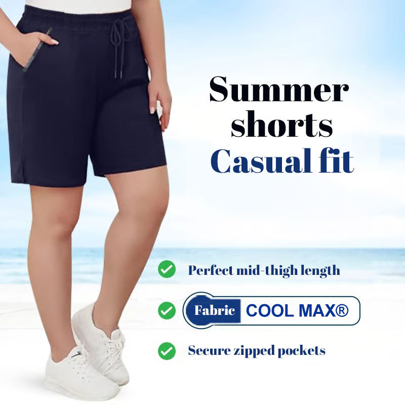 ⌛Veckans specialerbjudande🧊Håll dig sval hela summer❄️🩳Snabbtorkande stretchshorts i issilk