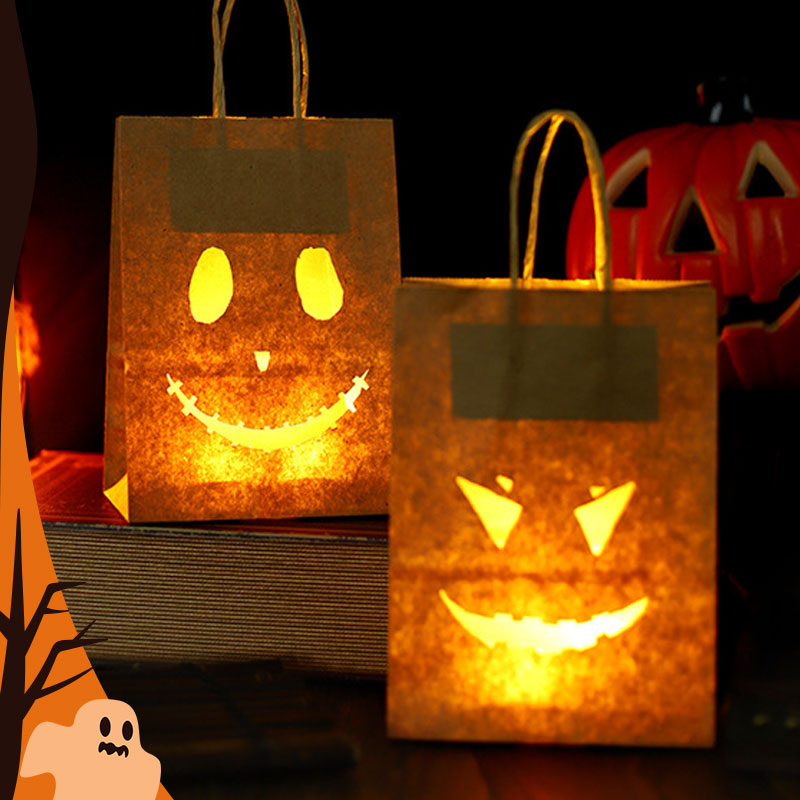 🎃「Nattlysande buspåse」—— En påse som lyser upp Halloween, 🍭godis och stjärnljus i samma påse ✨