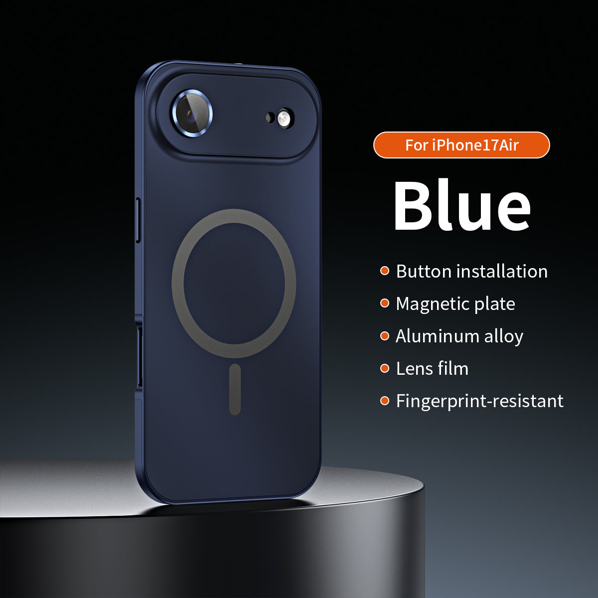 ✨iPhone  17-12🔥Magnetiskt skal i aluminiumram för iPhone