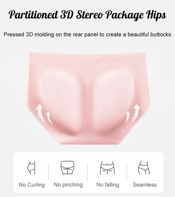 💖Storlek: 40-100 kg✨🎁Köp 1 få 2 (3-pack) 🎁Premium satin antibakteriell Ice Silk fuktabsorberande trosor
