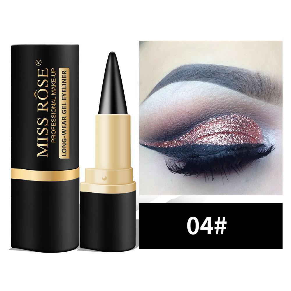 🌿Naturlig svart, långvarig gel-eyeliner🧼