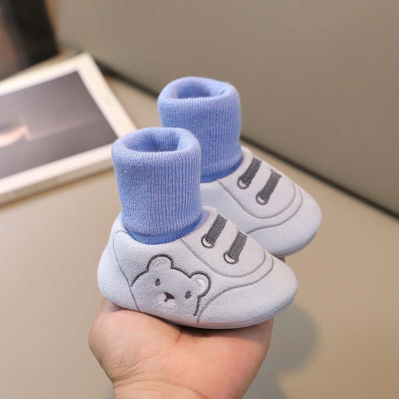🐻Söta små björnmotiv – bekväma slip-on för första stegen👣