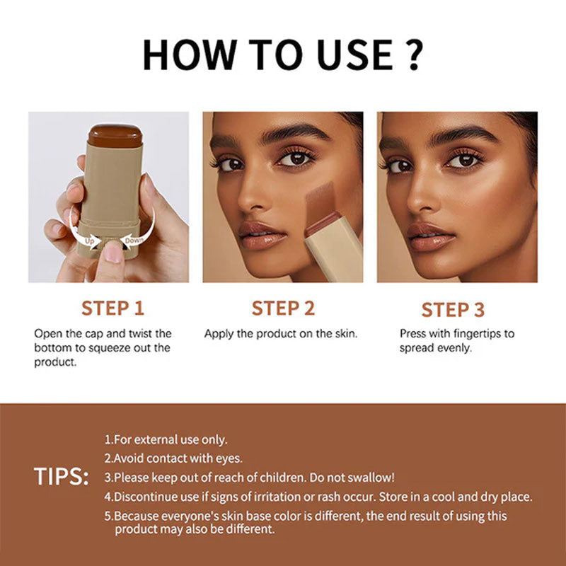 🎉 Hot Sale🔥Foundation Stick Beauty Balm Serum Boosted Skin Tint (Gratis Concealer Brush idag!!)