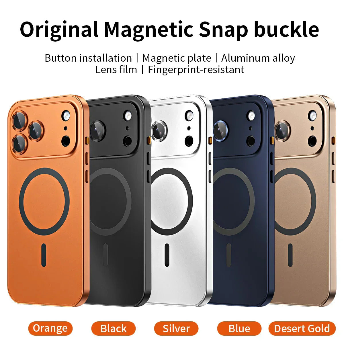 ✨iPhone  17-12🔥Magnetiskt skal i aluminiumram för iPhone