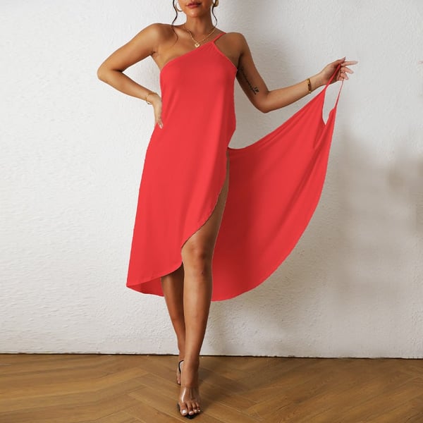 🎉🏄‍Women's Beach Wrap Dress Överdragsklädsel