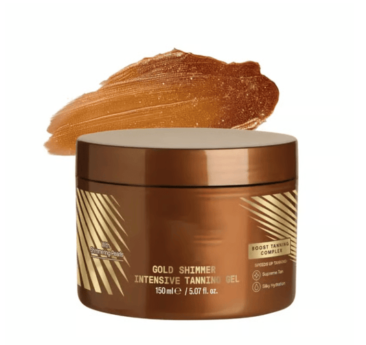 🔥 Få en gyllene lyster - Gold Shimmer Intense Tanning Gel