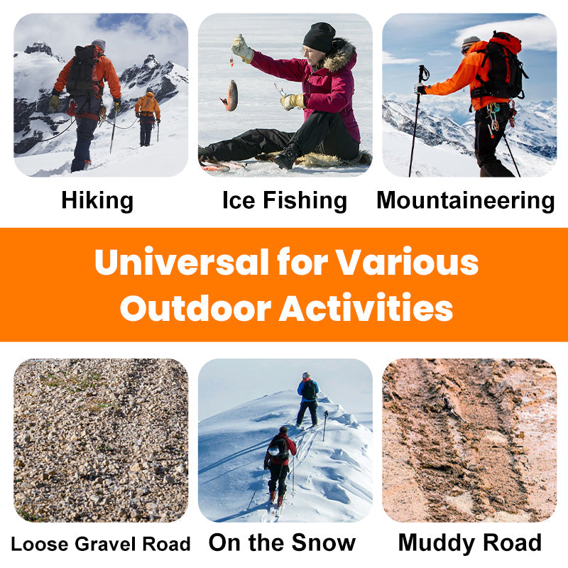 🔥HETT REA🔥Halkfria Stegjärn För Utomhusskor Och Stövlar